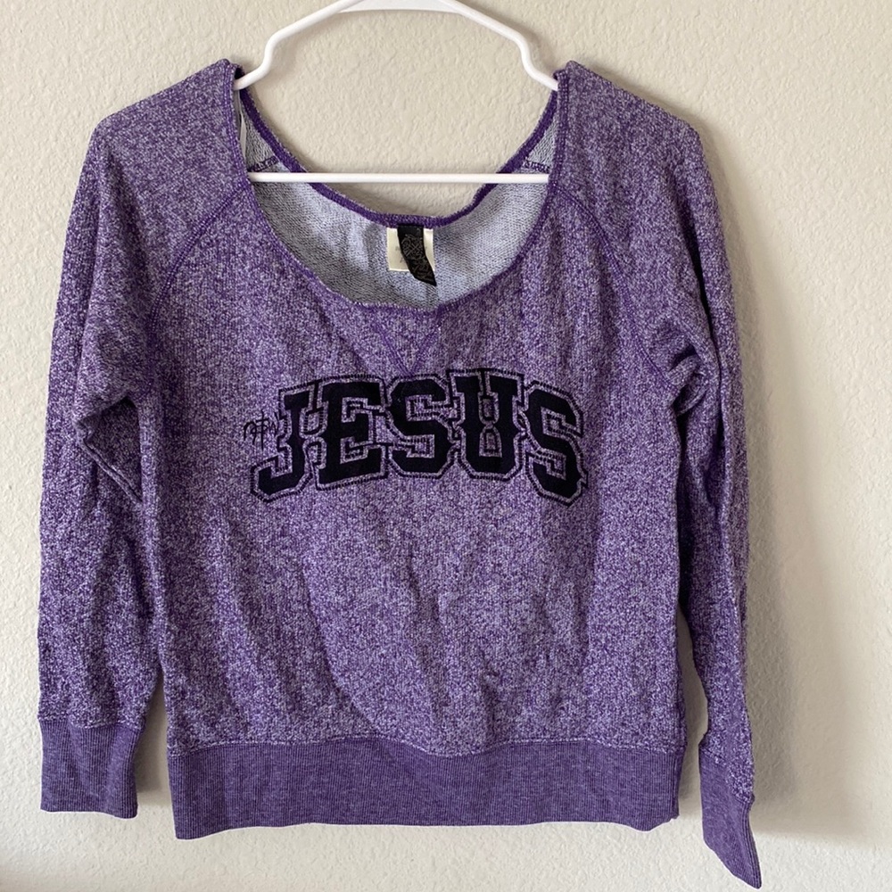 Women's Christian “Jesus” Long Sleeved Sweater - Picture 1 of 3
